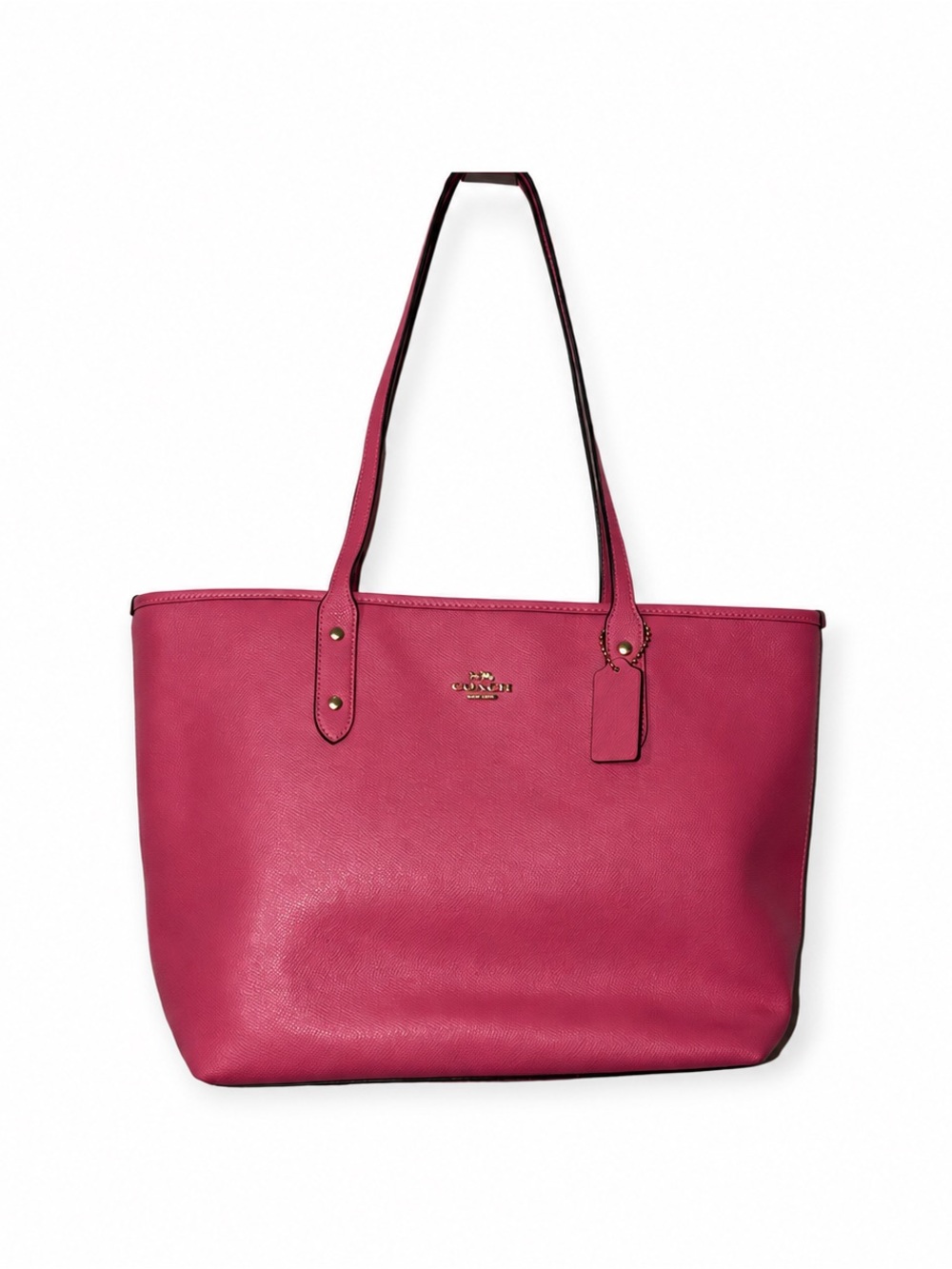 Coach City Zip Tote F58846 Pink Crossgrain Leather Gold Hardware $295USD Retail
